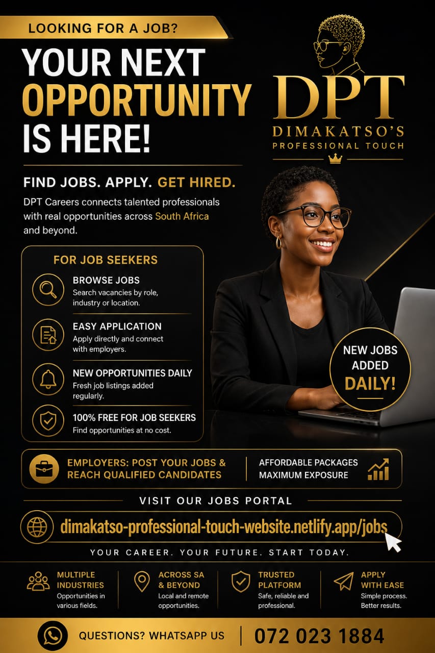 DPT jobs portal poster