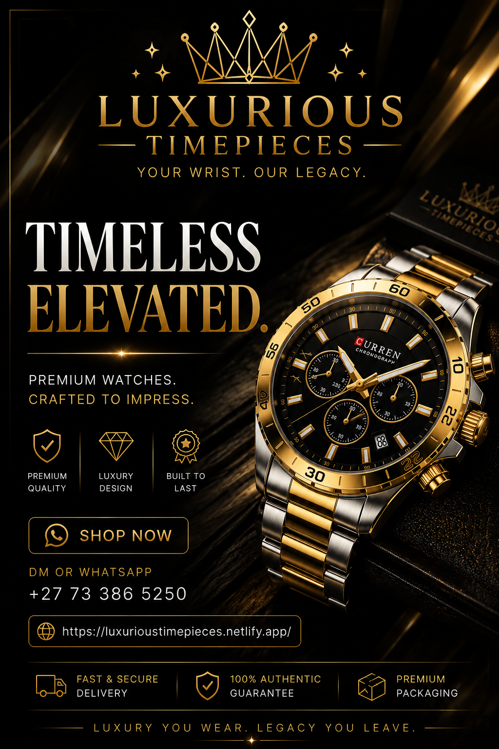 Luxurious Timepieces poster