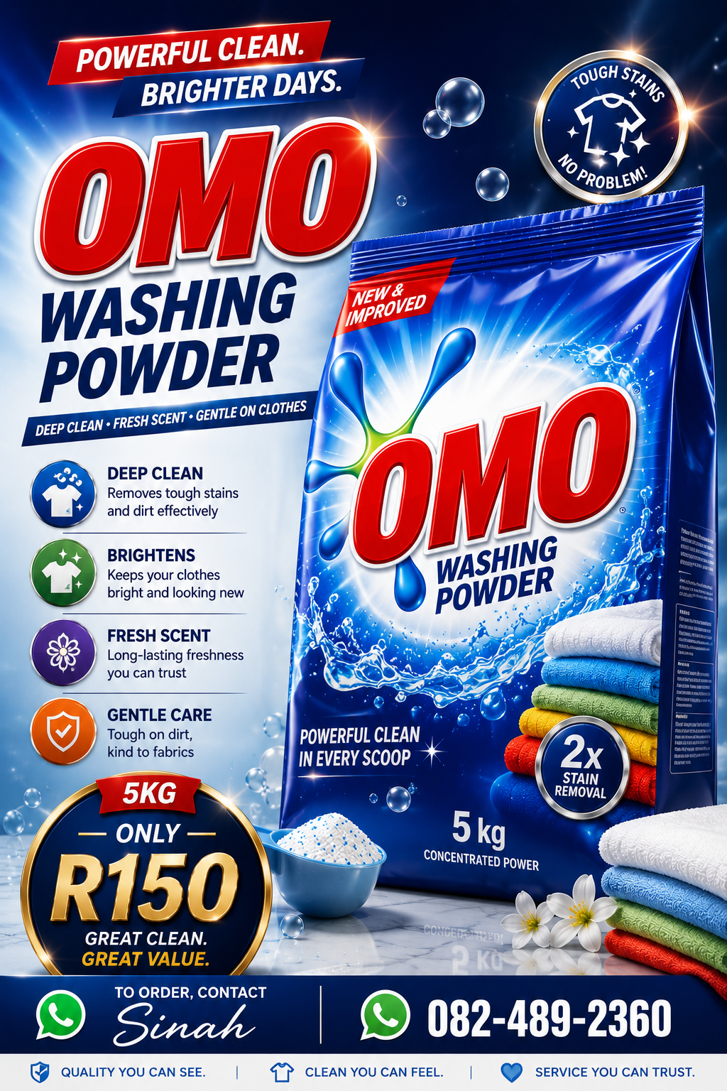 OMO washing powder poster